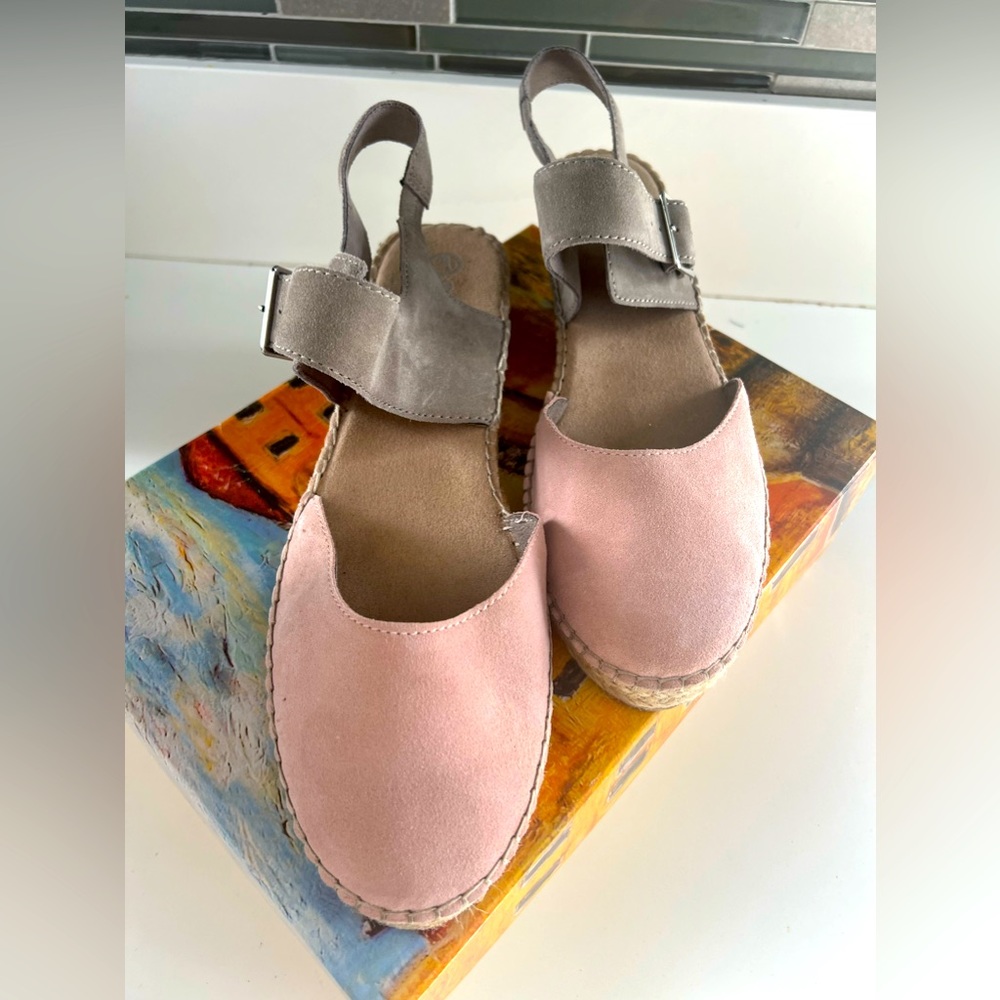 Bella Vita Espadrille Women’s Shoes Blush and Taupe